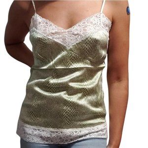 Vintage y2k silk lace top